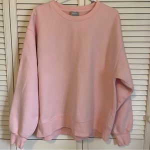 Aritzia TNA Cozy Fleece Boyfriend Crew Sweatshirt
